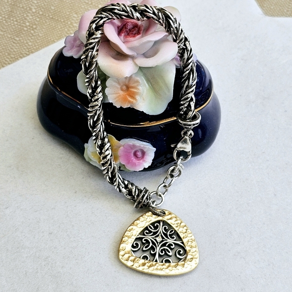 Brighton Highland Park Bracelet with Two-Tone Two-Piece Charm - Picture 5 of 16